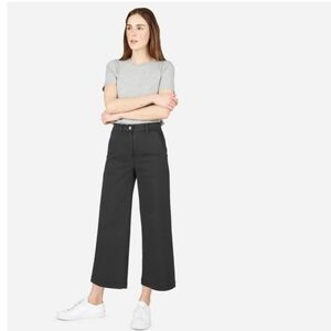 Everlane Wide Leg Crop Pant Black Size 2
